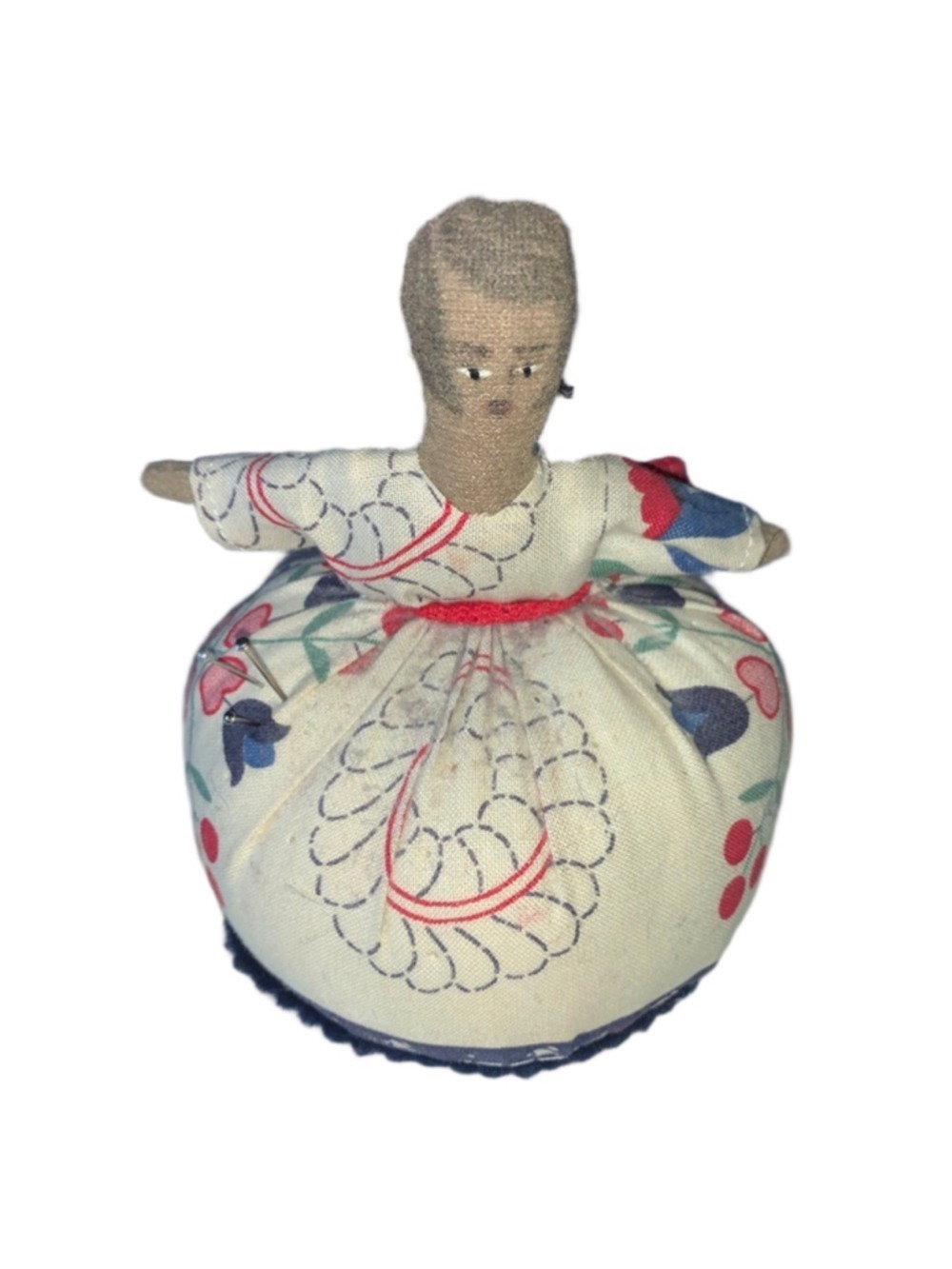 Handmade vintage pin cushion lady
